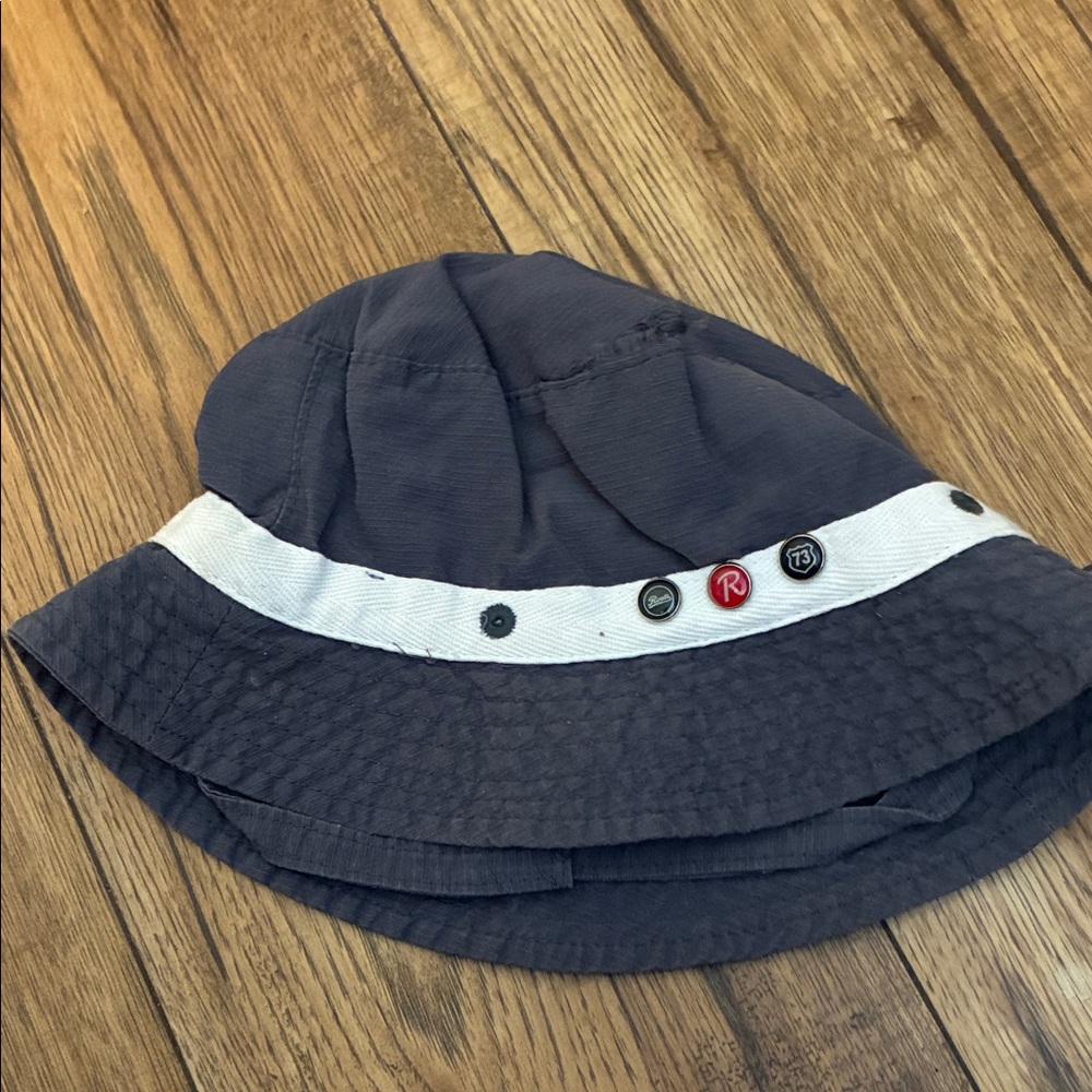 Kids Navy Blue Bucket Hat